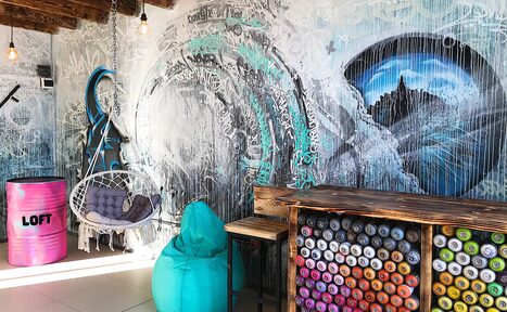 Арендовать Graffiti Яркий и стильный лофт