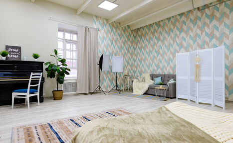 Арендовать Greenwich Светлый фото зал с фортепиано