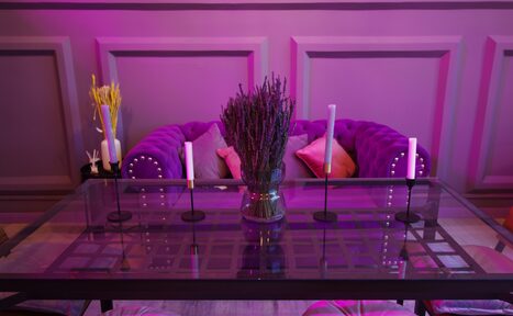 Арендовать Лофт в лавандовом цвете 