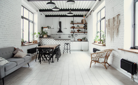 Арендовать Лофт с кухней в белом кирпиче для детских праздников 