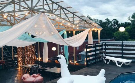 Арендовать Loft LEVEL 19 на заводе Кристалл. Крыша для вечеринок