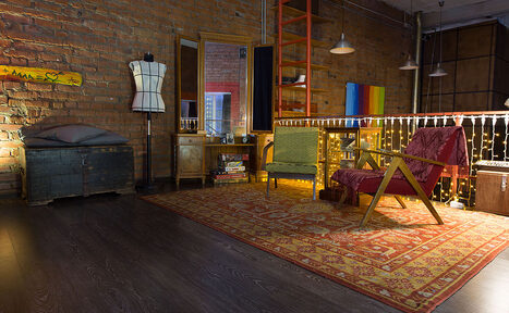 Арендовать Лофт Банка. Двухуровневый лофт со сценой