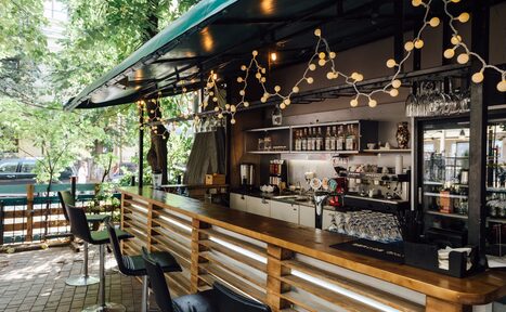 Арендовать кафе "Я Дома" Лофт-терраса с барной стойкой