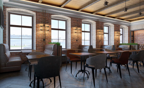 Арендовать Лофт с видом на набережную для вечеринок