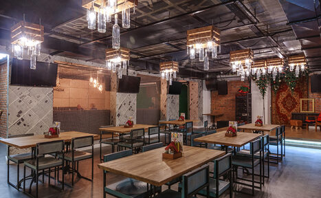 Арендовать Стилизованный лофт-бар для праздников