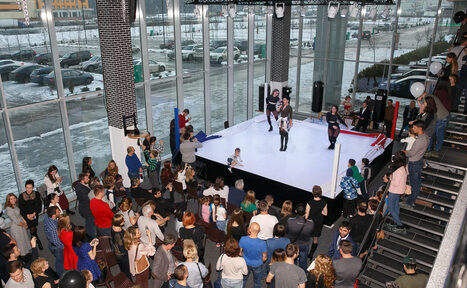 Арендовать Боксерский ринг в зале с панорамными окнами