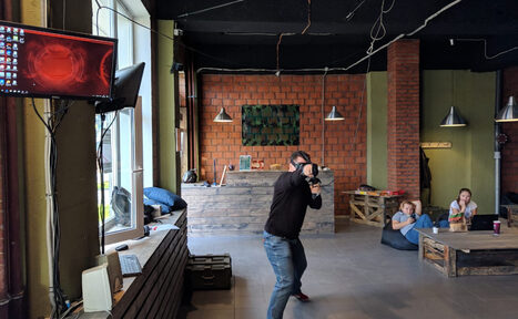 Арендовать Лофт с пуфиками