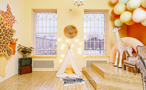 Арендовать Полигон. Детская  Уютный детский зал