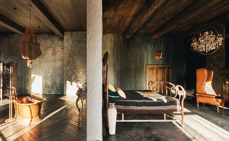 Арендовать Полигон. Апартаменты  Лофт-апартаменты с камином