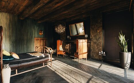 Арендовать Полигон. Апартаменты  Лофт-апартаменты с камином