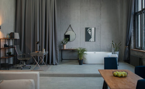 Арендовать Mirseliz Лофт в серых тонах