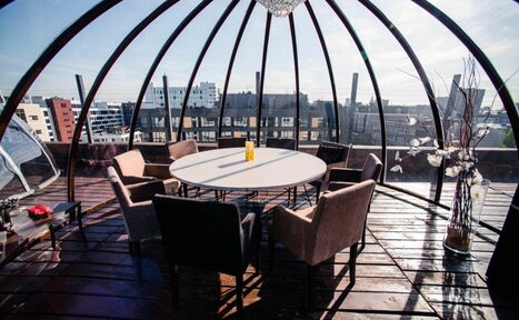 Арендовать IglooBar. Маленький шатер на крыше в центре Москвы №8