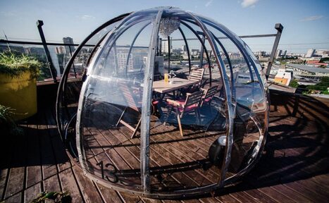 Арендовать IglooBar. Маленький шатер на крыше в центре Москвы №13