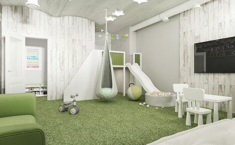 Арендовать Светлый лофт с детской зоной