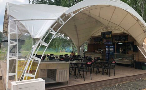 Арендовать Шатер и огромная территория до 1000 человек