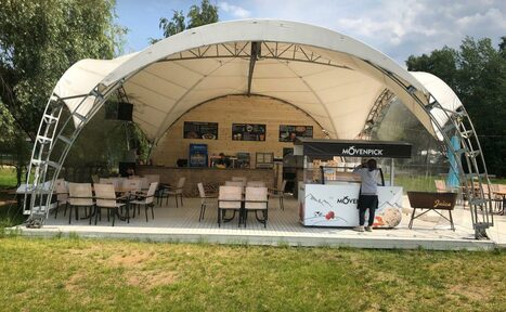 Арендовать Шатер 100 кв.м близ воды