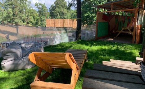 Арендовать Беседка в стиле ЛОФТ для шашлыка и отдыха