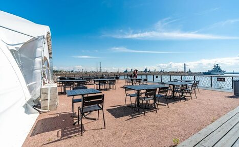 Арендовать Шатер в Кронштадте с видом на Финский залив