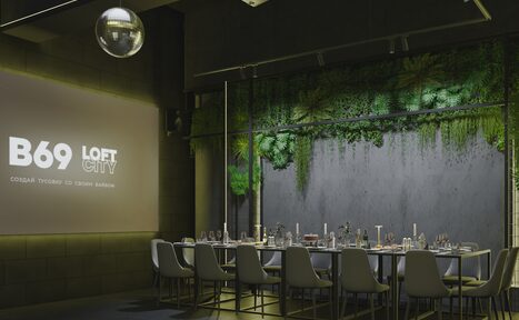 Арендовать Лофт-центр Б69. Зал Forest с верандой на крыше