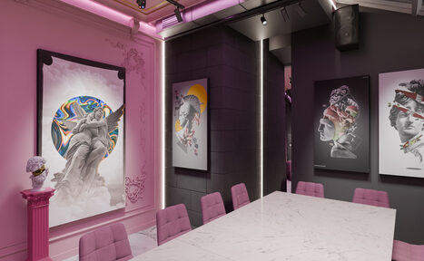 Арендовать ИглуЛофт. Кашемир. Лофт в розовых тонах