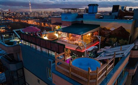 Арендовать Пространство с сауной на крыше "На высоте" 