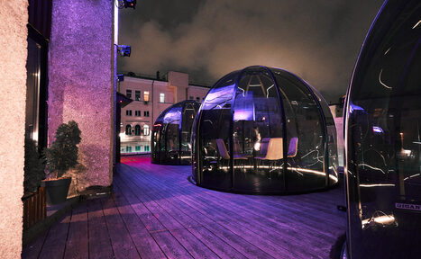 Арендовать Гримёрка. Купол на крыше