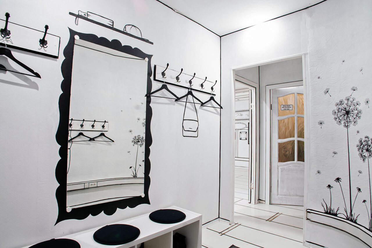 Арендовать Лофт с черно-белом дизайном