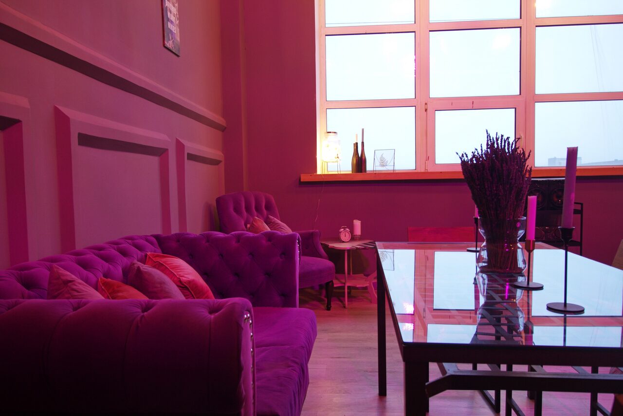 Арендовать Лофт в лавандовом цвете 