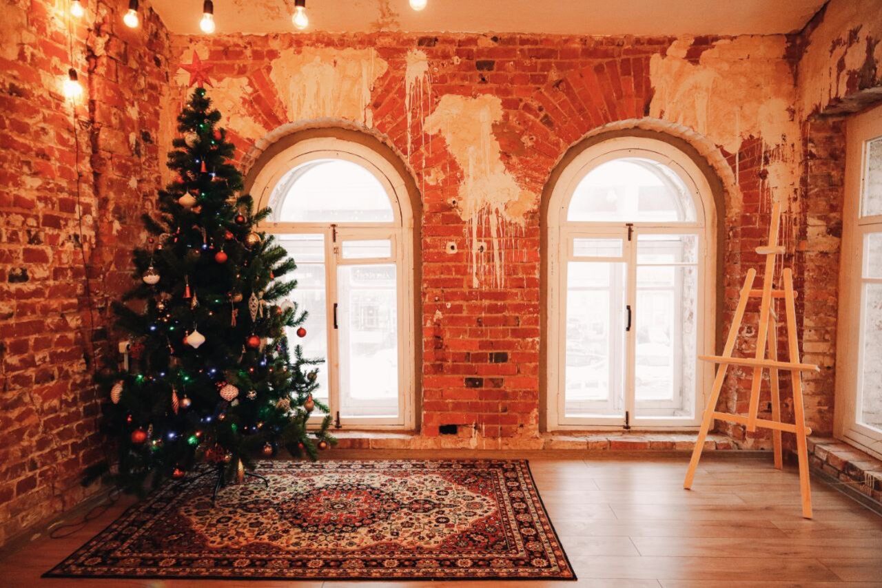 Арендовать Просторный лофт из красного кирпича 