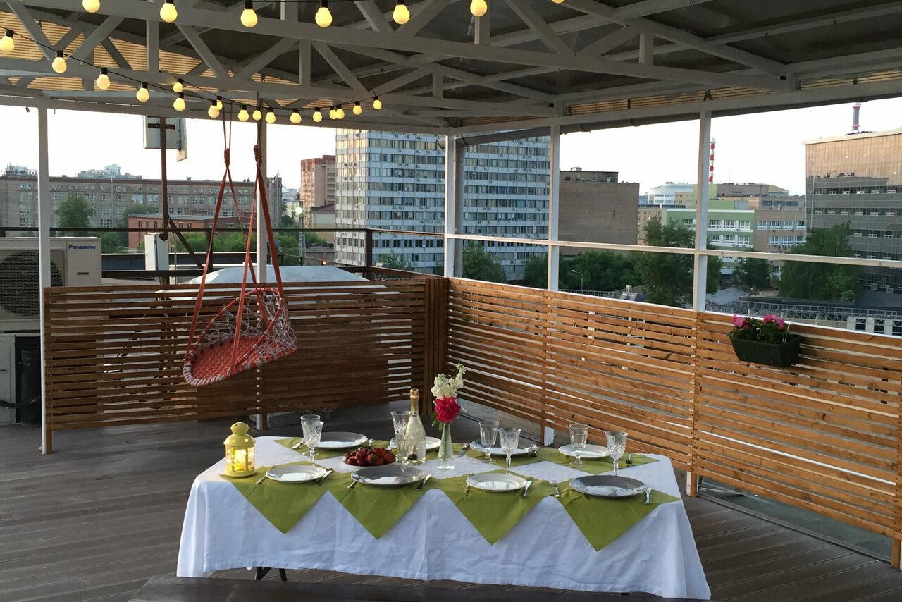 Арендовать Крыша для мероприятия на Дизайн-Заводе Флакон