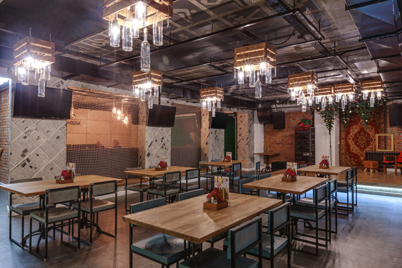 Арендовать Стилизованный лофт-бар для праздников