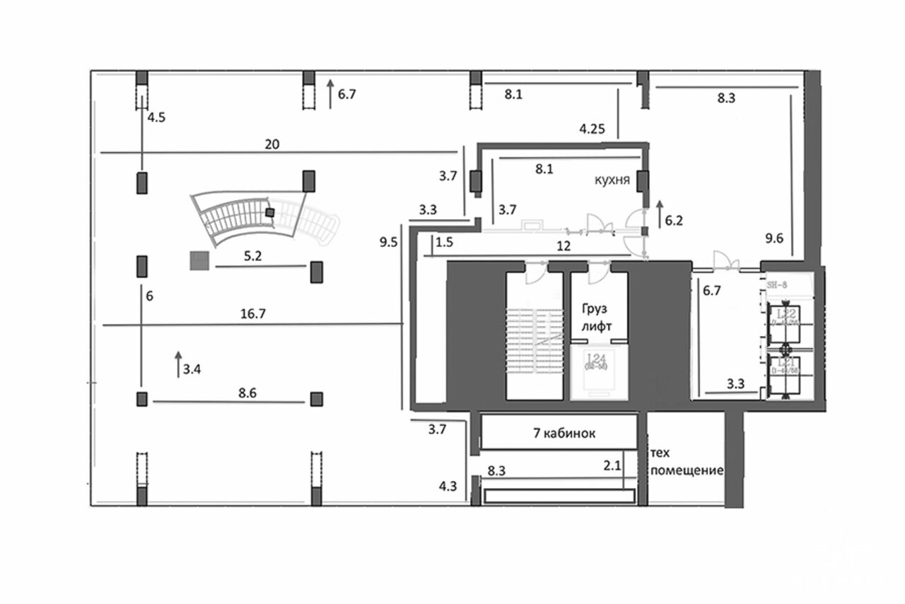 Арендовать Mercury Space. Двухэтажное пространство в стиле loft