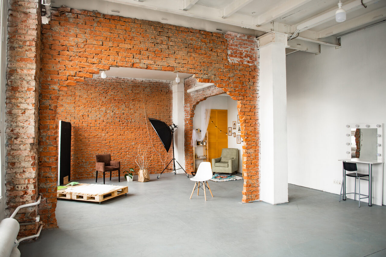 Арендовать Лофт с кирпичной кладкой