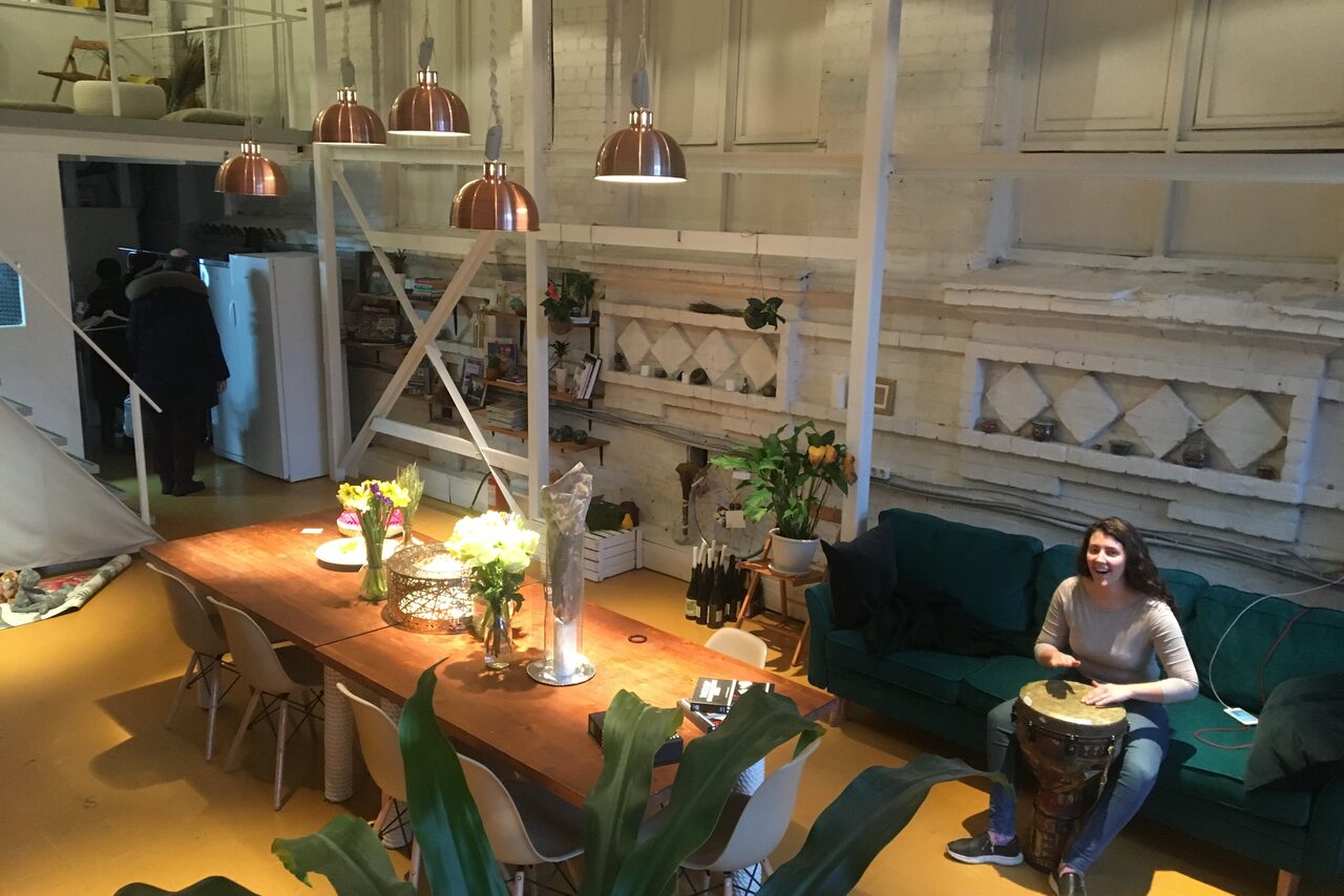 Арендовать Двухъярусное лофт-пространство