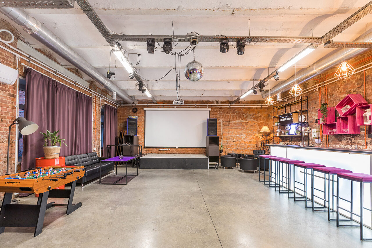 Арендовать Stylish loft for business and celebratory events