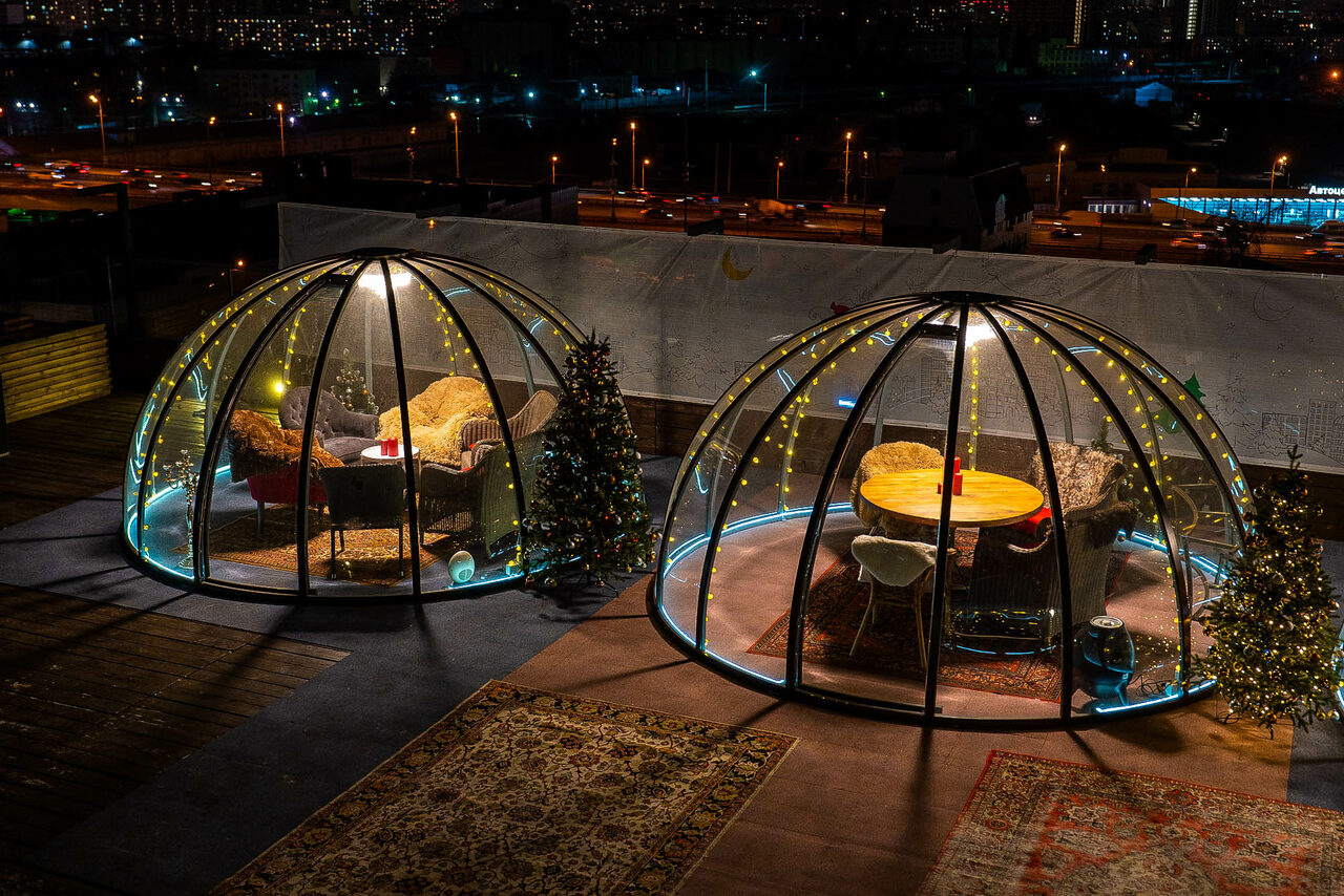 Арендовать Igloobar. Иглу на крыше в центре