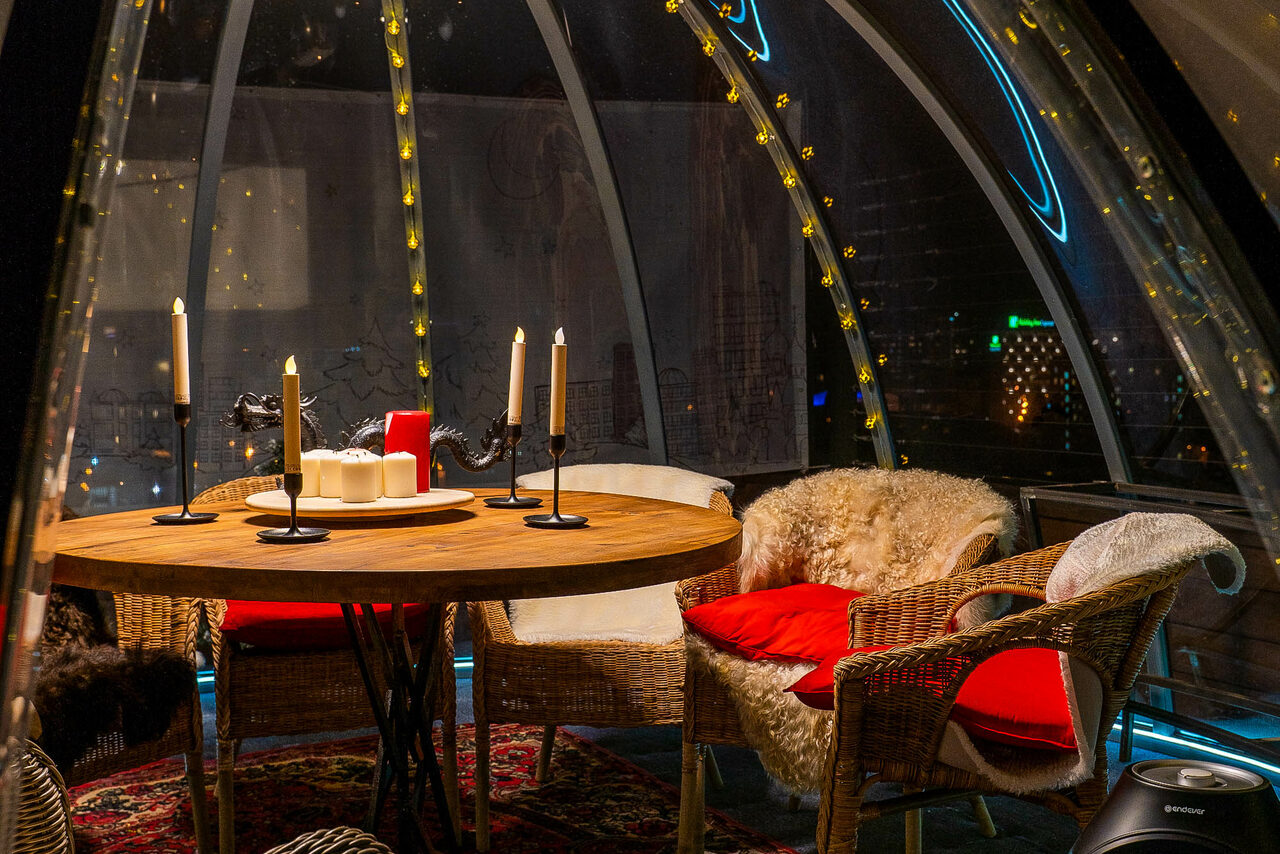 Арендовать Igloobar. Иглу на крыше в центре