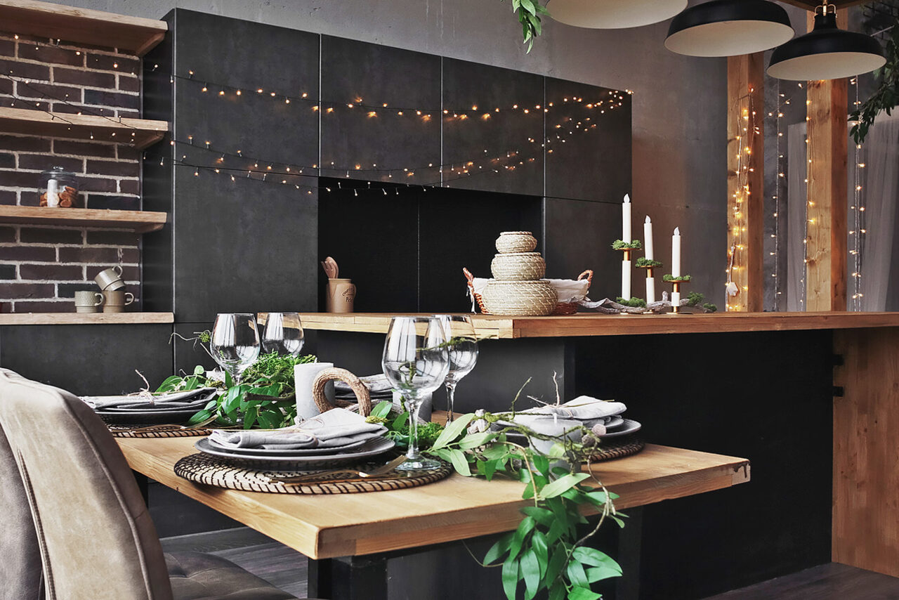 Арендовать Зал Альпы Интерьерный зал в стиле шале