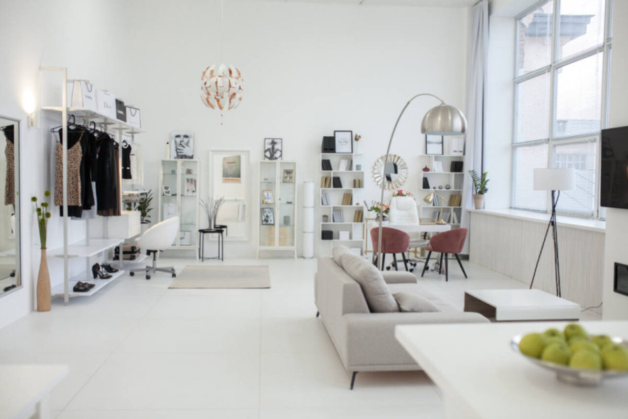 Арендовать Mirseliz Белый лофт в стиле минимализм