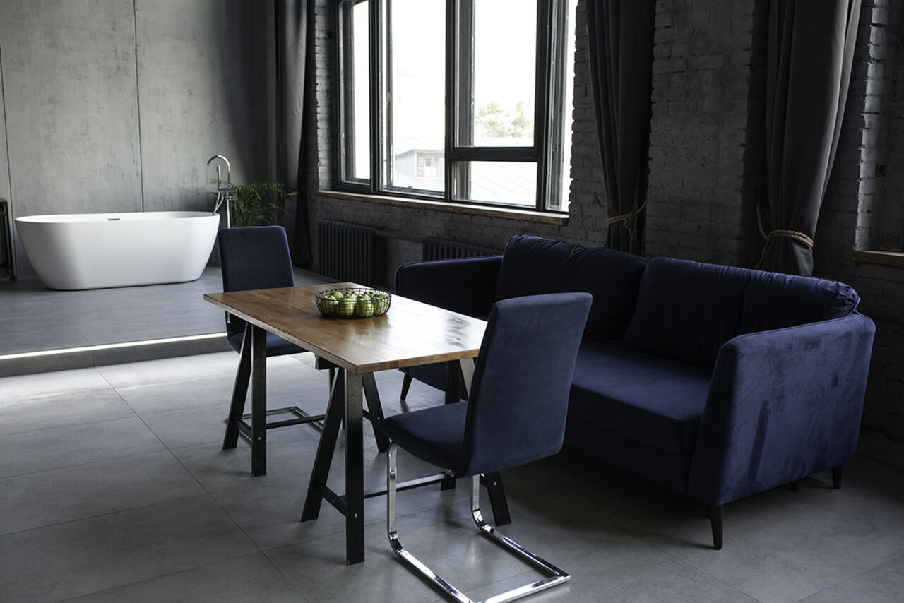 Арендовать Mirseliz Лофт в серых тонах