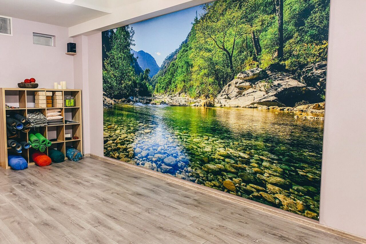 Арендовать Yoga room with interior painting