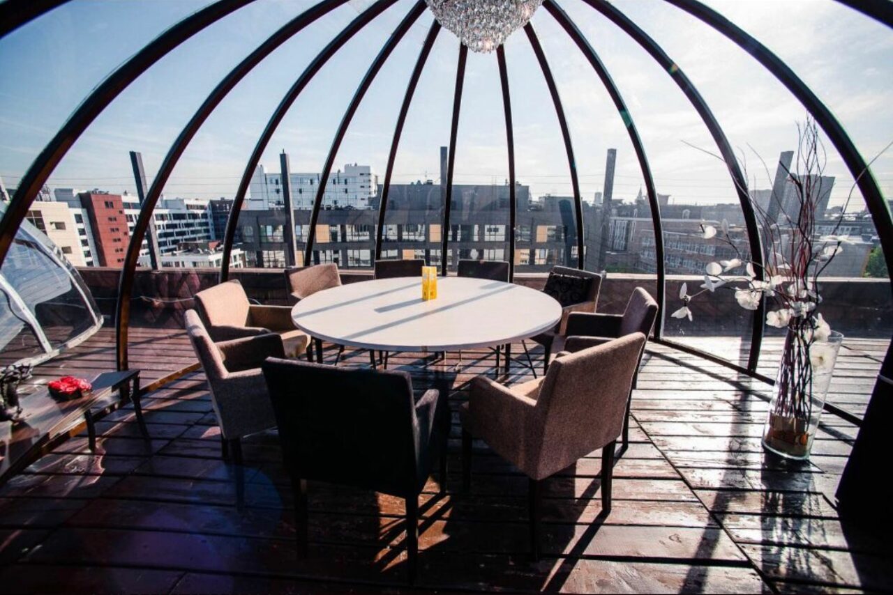 Арендовать IglooBar. Маленький шатер на крыше в центре Москвы №8