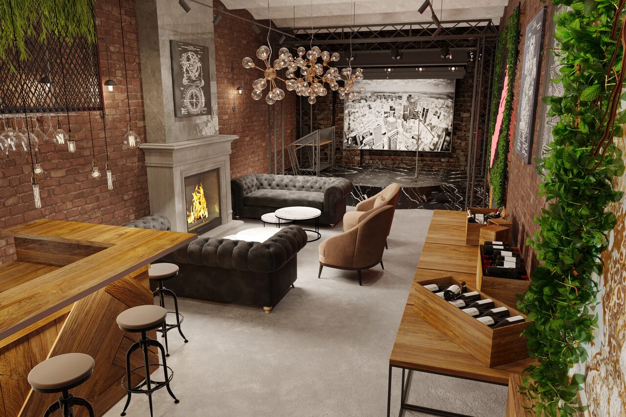 Арендовать Designer loft with theater stage