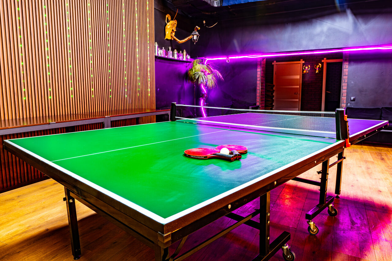 Арендовать Лофт со светомузыкой и настольным теннисом