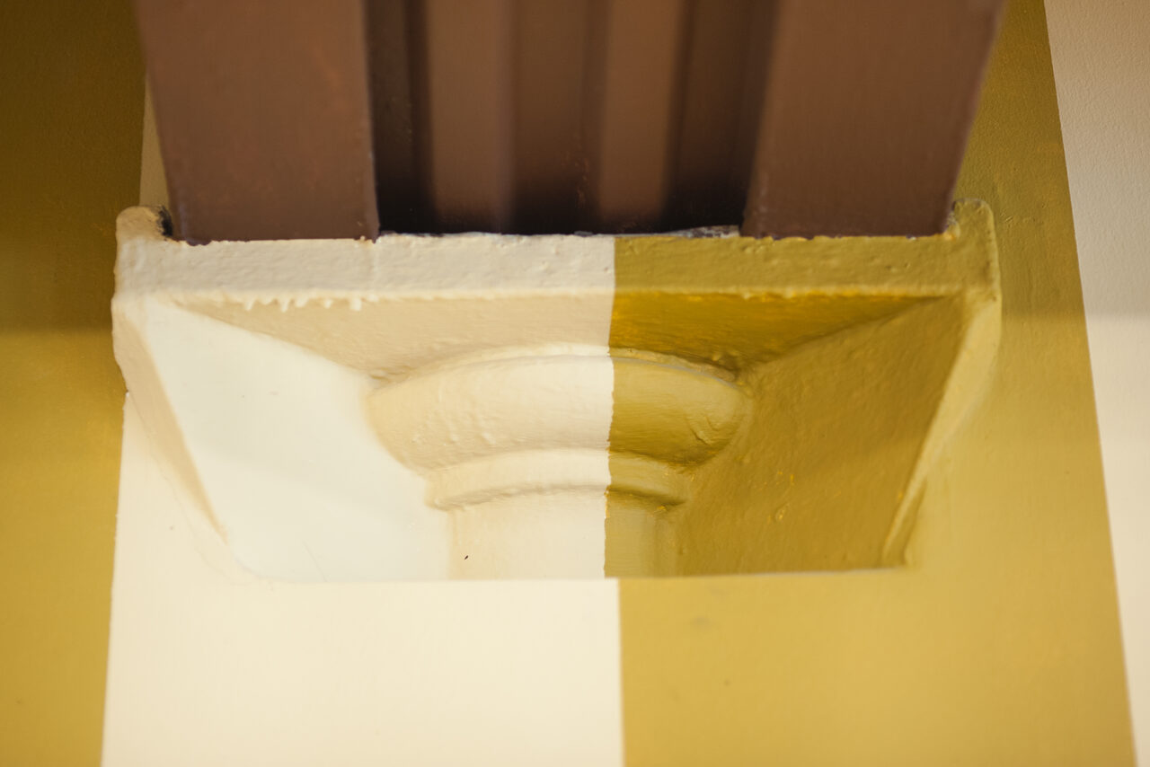 Арендовать Светлое пространство с колонной и дизайнерским потолком