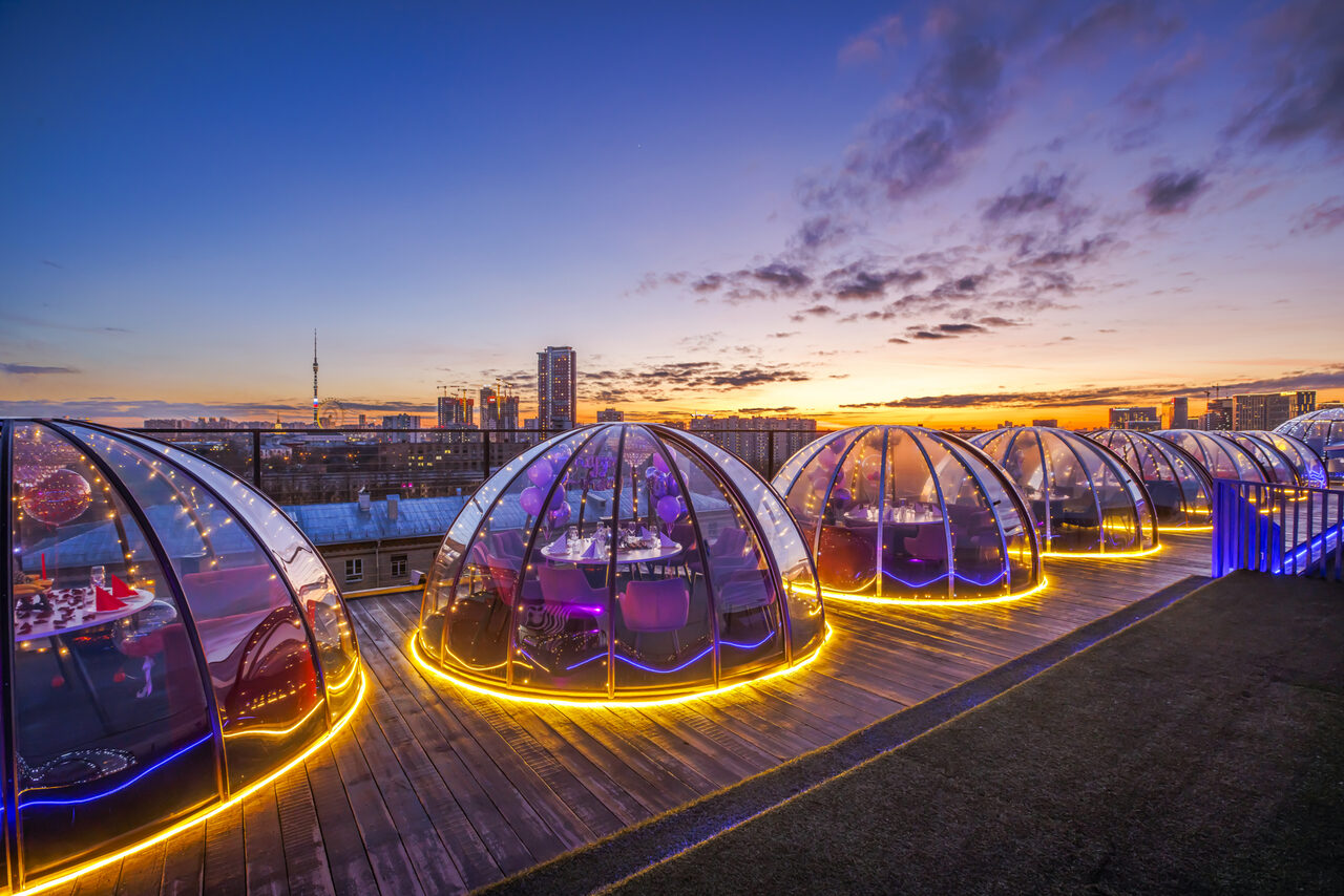Арендовать Iglooloft. Прозрачный купол
