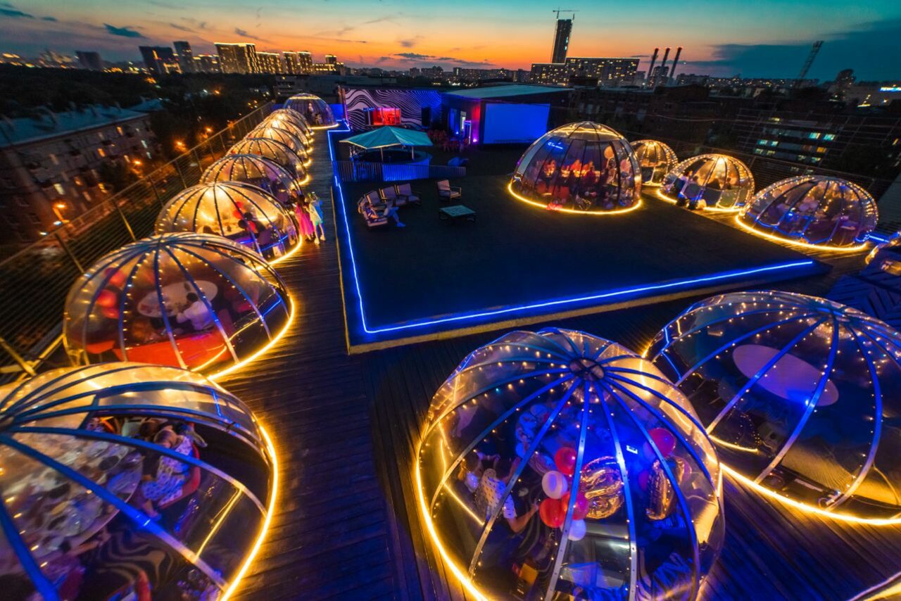 Арендовать Iglooloft. Прозрачный купол