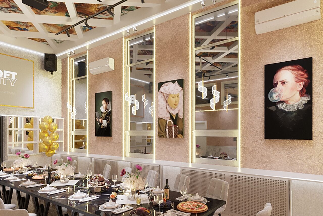 Арендовать Лофт-центр Б69. Зал Необарокко с верандой на крыше