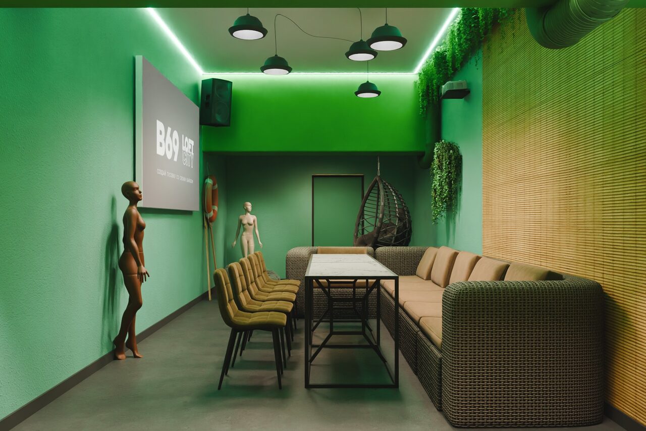 Арендовать Лофт-центр Б69. Зал Бохо с верандой на крыше