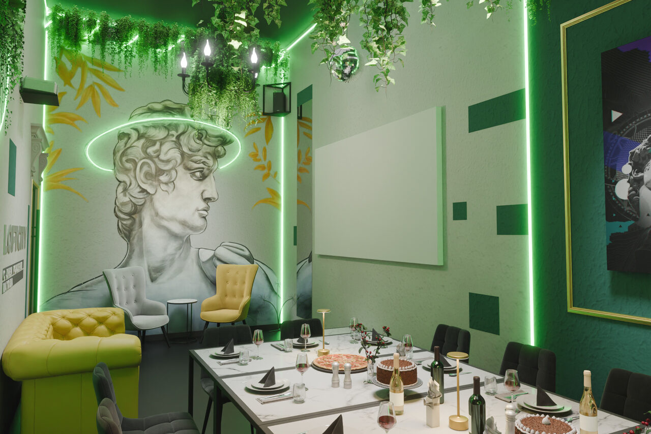 Арендовать Лофт-центр Б69. Зал Давид с верандой на крыше